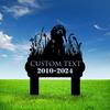 Персонализированный Садовый Колышек-Памятник Питомцу, Индивидуальная Металлическая Табличка-Маркер для Могилы Собаки, Всепогодная, для Сада