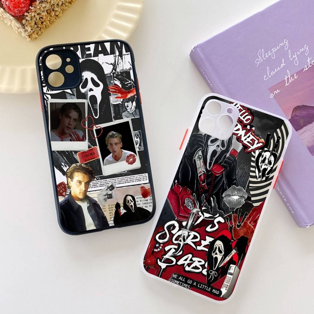 Чехол для телефона Horror S-scream Dead для iPhone 16 15 14 Plus 13 12 11 Pro Max Матовый с бампером