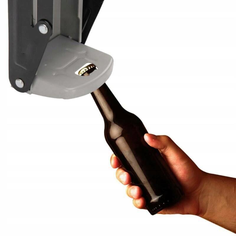 Portable or wall-mounted can crusher + opener