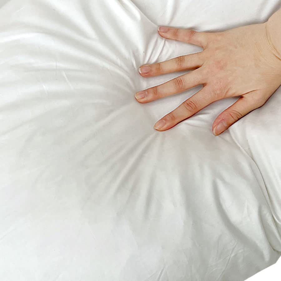 Made in Japan, this hotel-quality feather pillow is 43 x 63cm and is filled with feathers. It's a large, beige feather pillow that gently envelops