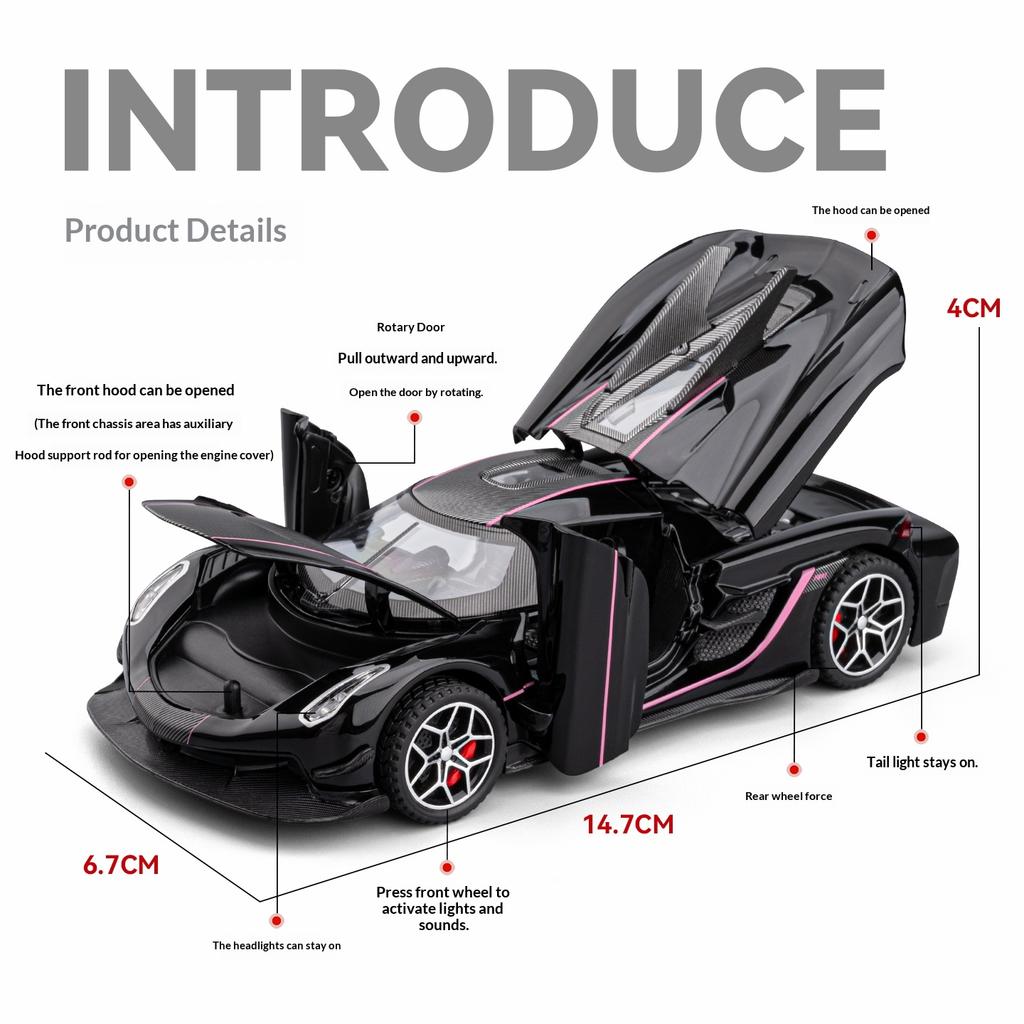 1:32 Koenigsegg jesko модель автомобиля детская сплав спортивный автомобиль игрушечная машина коллекция украшения подарок мальчику