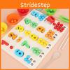 Number Color Wooden Bead Sorting Board Educational Toy For Learning Toddlers