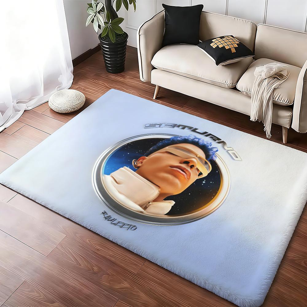 Rauw Alejandro Floor Mat Soft Thickened Absorbent Non-Slip Bedroom Living Room Door Mat Home Decor Flannel Rugs