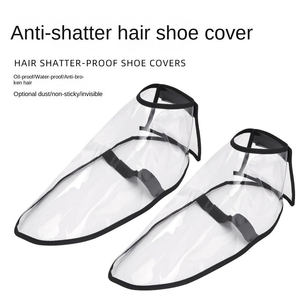 Haircut Hairdresser Salon Shoe Covers Transparent Anti-hair Foot Protection Barbershop