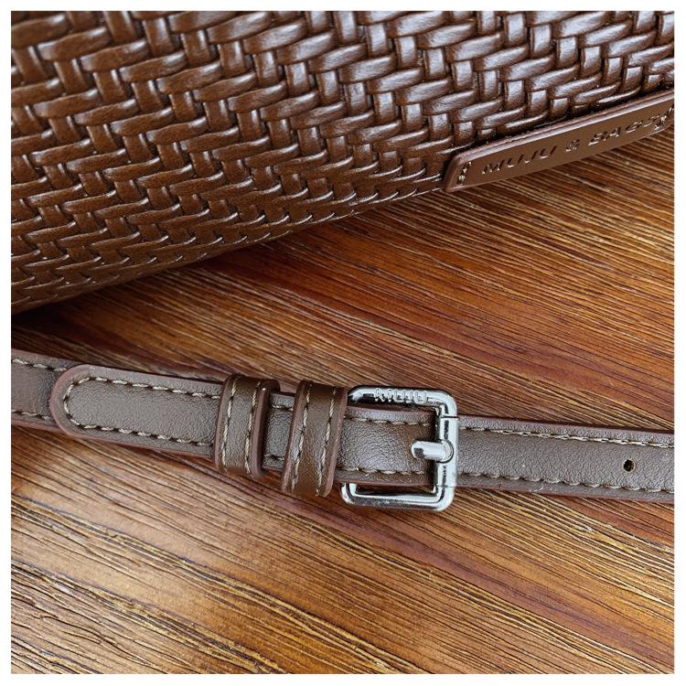 2026 Women's Woven Crossbody Bag - Korean Style, Simple, Versatile, Fashionable, Casual Underarm Bag