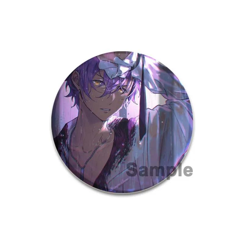32/44/58mm Ensemble Stars Idol Brooch Round Cartoon Cosplay Badge Adonis Otogari Icons Lapel Pins for Backpack Gift Accessory