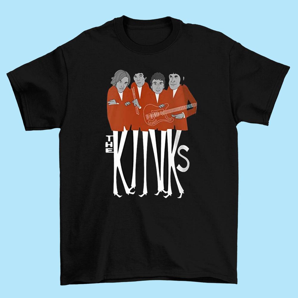 Футболка The Kinks Мужская с коротким рукавом Черная Все размеры S M L 234XL S3007 Унисекс Футболка