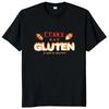 I Can't Eat Gluten It Makes My Tummy Hurt T Shirt Intolerance Harajuku Tops Casual 100% Cotton Unisex Summer T-shirts 50955