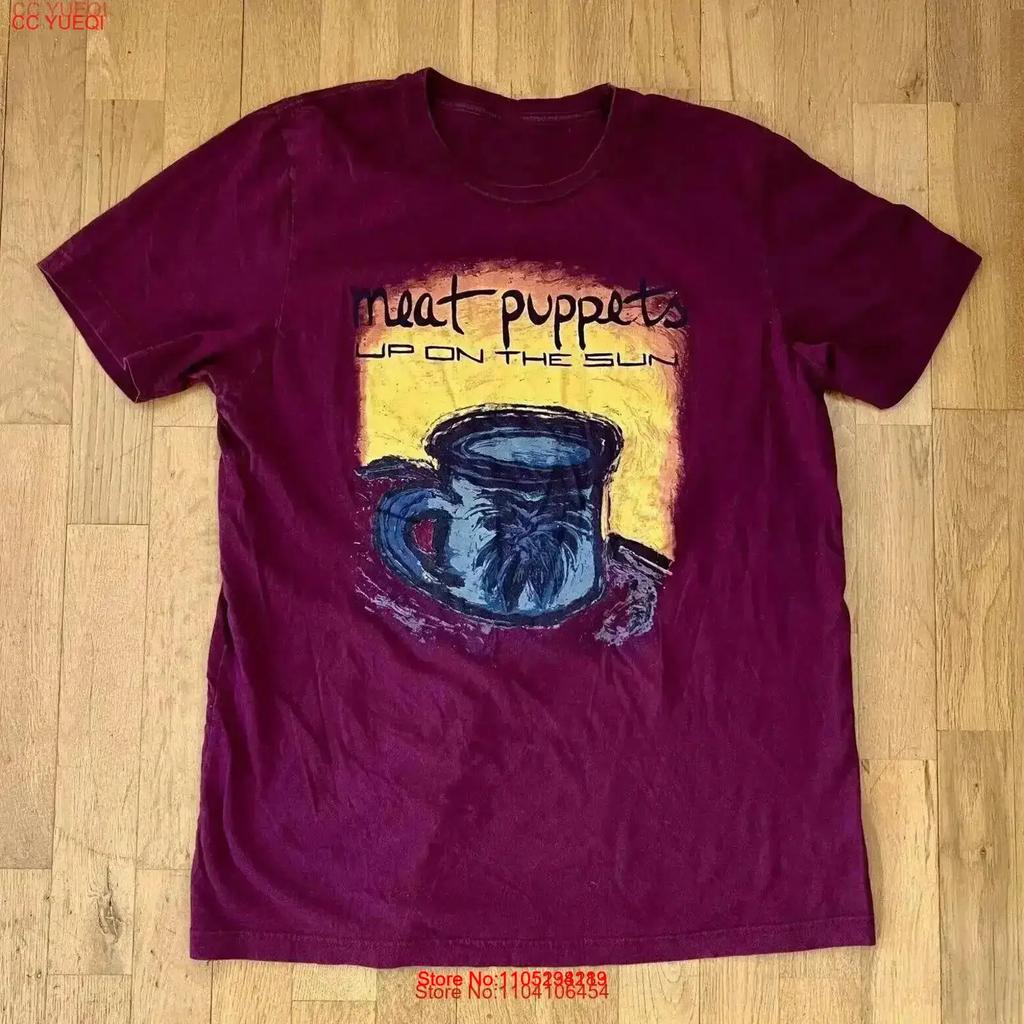 1985 00s Meat Puppets Up On The Sun Cotton T Shirt AdulT All Size ZL624 vintage Washed Stylish Versatile Casual Breathable