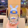 Large Capacity Water Cup Cartoon Water Bottle New Straw Cup