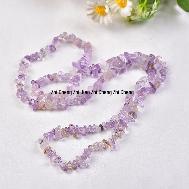 Натуральные разноцветные хрустальные бусины из крошки - Агат, Халцедон, Флюорит, Гранат