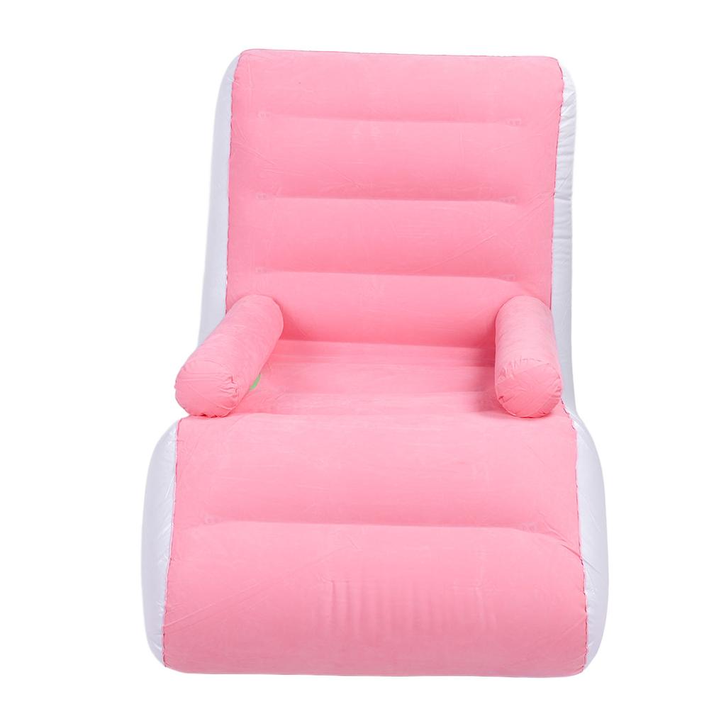 Эргономичный S-образный надувной диван, портативный, мягкий, с флокированным покрытием, для дома и путешествий.