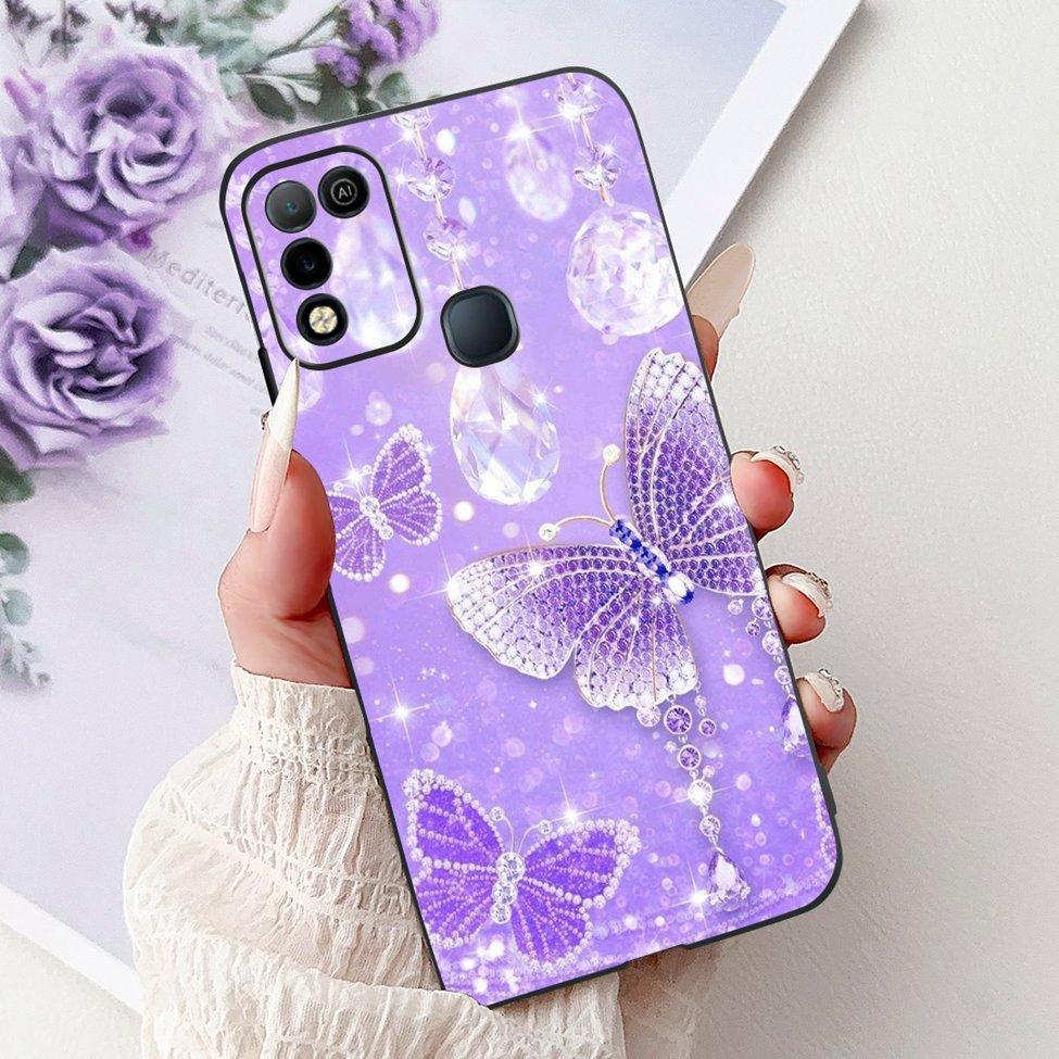 Для Infinix Hot 10 X682C 10s X689B 10play X688C Задняя крышка Для Infinix Hot 10 Play Чехол Ударопрочный Модный Милый Мультяшный Силикон