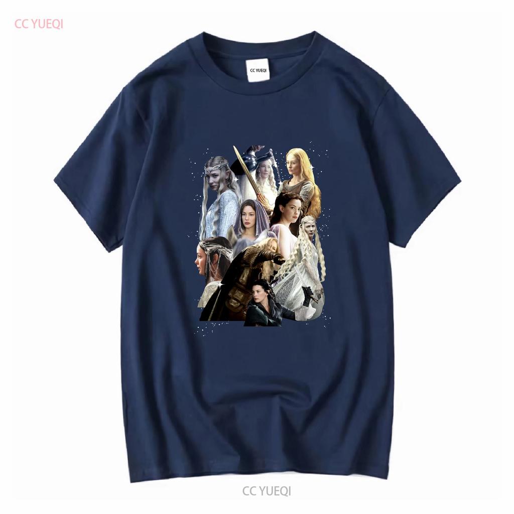 Women Of Lotr T Shirt Arwen Eowyn Galadrie s S Xl vintage Washed fashion Breathable homme designer clothes Casual Versatile