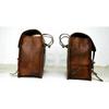 Motorcycle Side Pouch Brown Leather Pouch Saddlebags Saddle Panniers 2 Bags