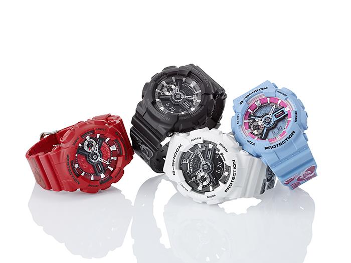 Casio Мужские кварцевые часы с цифровым дисплеем, водонепроницаемые до 200 м, ударопрочные, из смолы GMA-S110F-1A