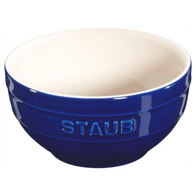 Staub Синяя керамическая миска Жаростойкая керамика Подходит для микроволновой печи Японская керамическая миска "Миска 12 см" [Авторизованный продукт] 40510-795
