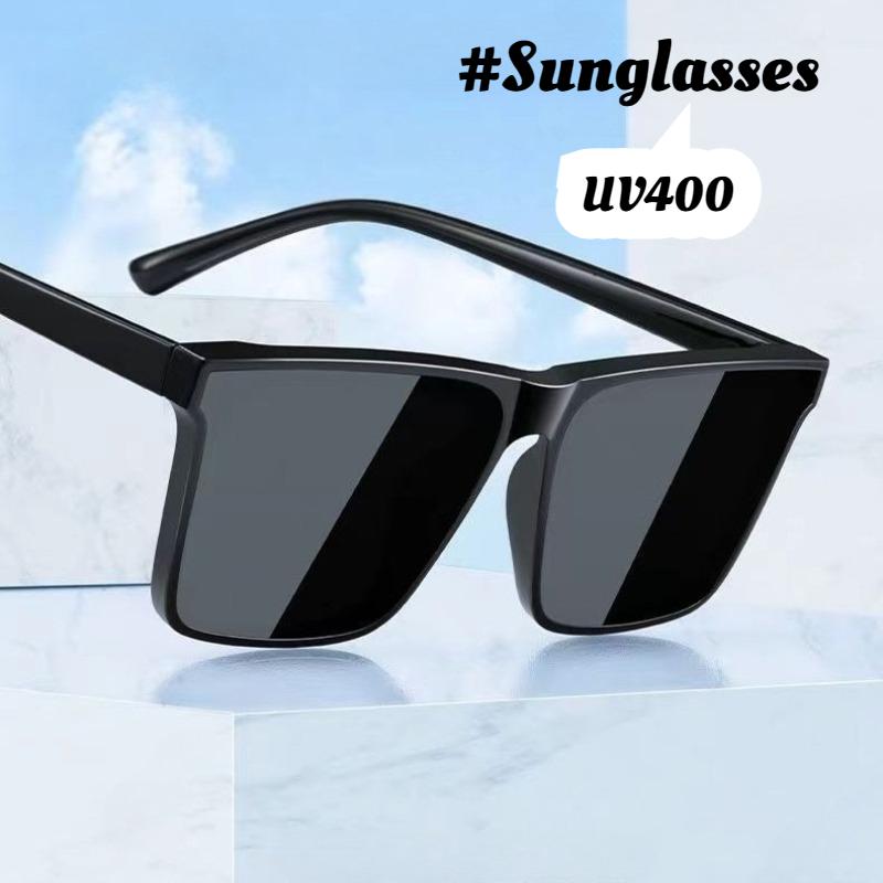 Модные солнцезащитные очки Fashion Box Черные с защитой UV400 для мужчин Крутые очки для вождения и езды с персонализированной УФ-защитой