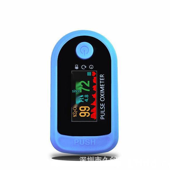 LK89 Сертифицированный FDA Белый Круглый Пульсоксиметр: Монитор сердечного ритма и кислорода в крови с клипсой на палец