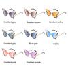 Y2K Eyewear Butterfly Sunglasses Purple Sunglasses for Women Bling Sun Glasses Ladies Shades