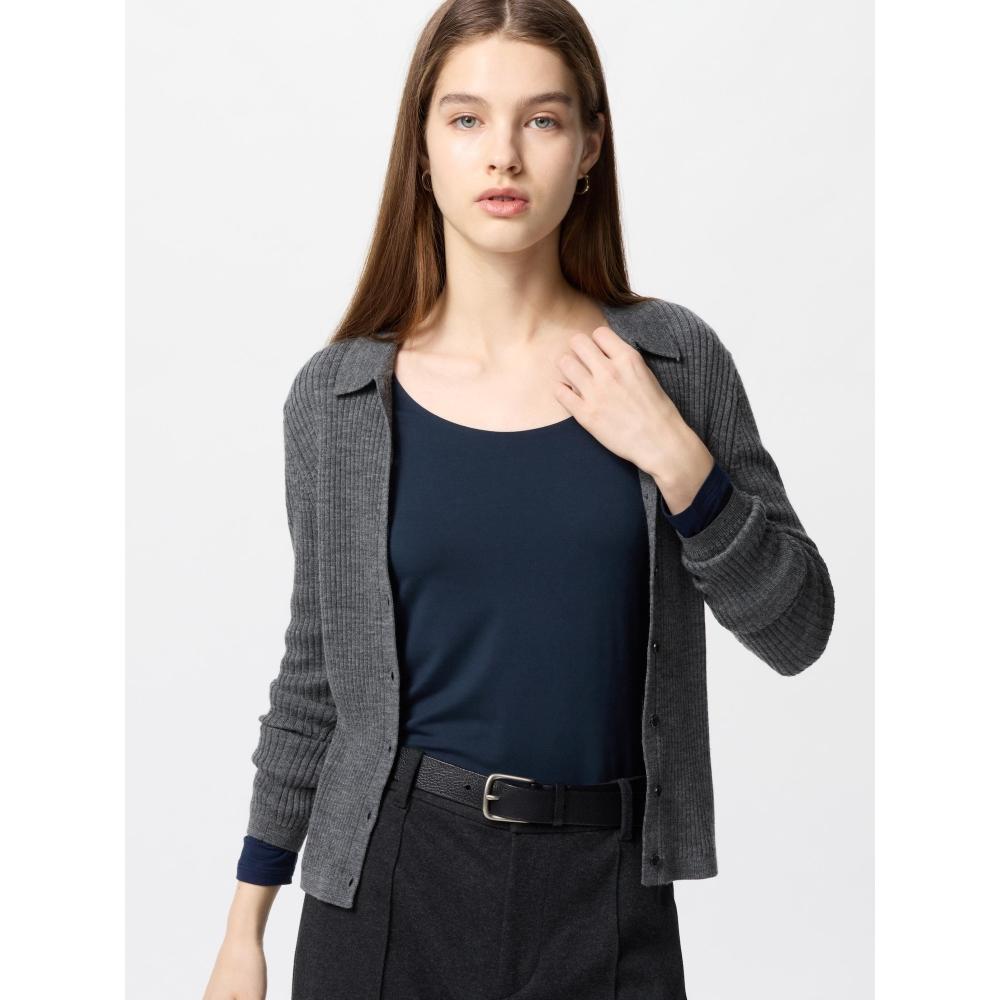 Uniqlo Футболка Heat Tech U Neck часть 8 