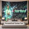 Custom Name Text Tapestry Lamine Yamal Personalized Polyester Wall Tapestry For Bedroom And Room