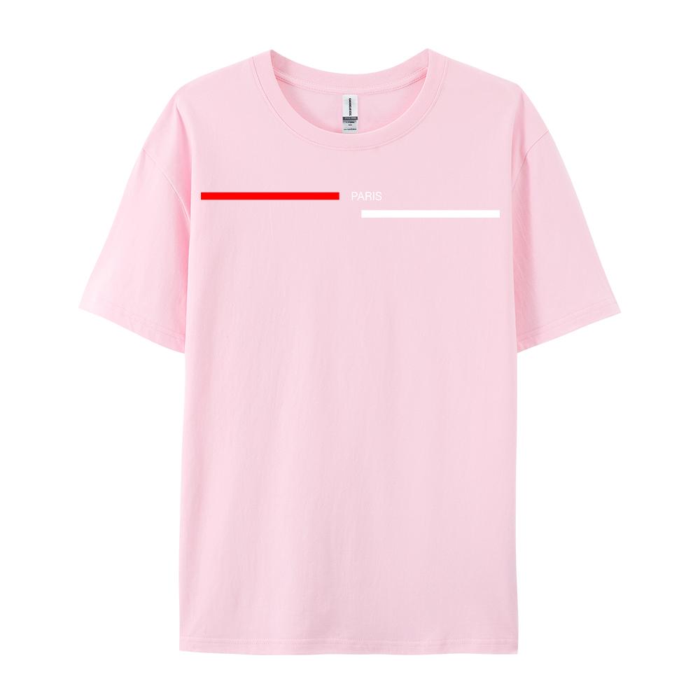 Fashion Print Short Sleeve Men's Women Summer Loose Fit 100 Cotton Printed T-shirt Tops Cotton Loose Oversize