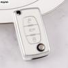 TPU Чехол-книжка для брелока автомобиля Citroen C2 C3 C4 C5 C6 Xsara Berlingo Для Peugeot 207 307 308 407 607 807 Защитный чехол для брелока