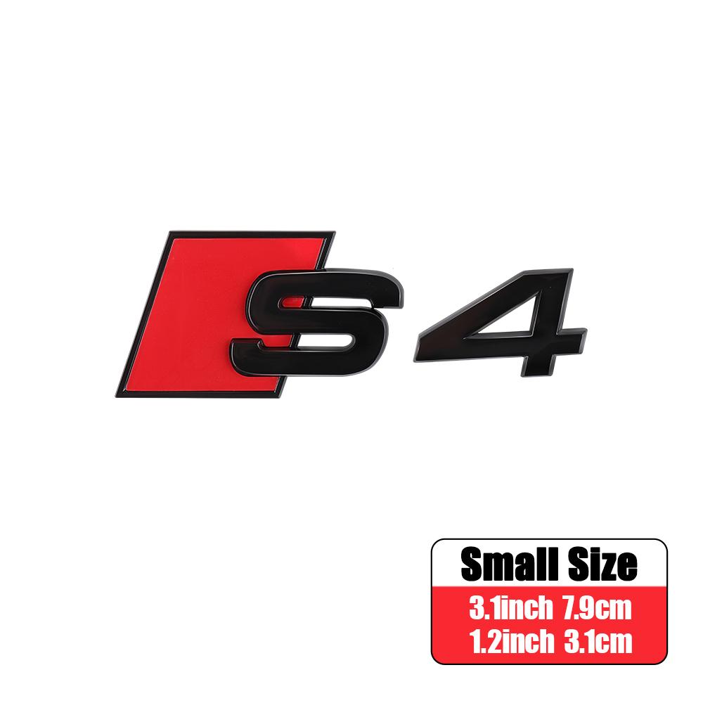 3D ABS Car Body Rear Trunk Badge Sticker Decoration Auto Modification Accessories for Audi S3 S4 S5 S6 S7 S8 Tail Emblem Decals