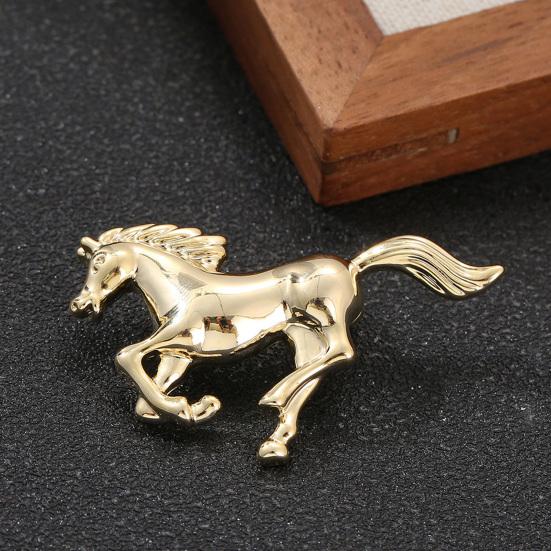 Horse Brooch Exuding Elegance Power Bold Sophisticated Design Retro Brooch Pin Vibrant Fashion Accessory