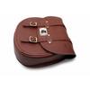 Tan Leather Saddle Bag "Pair With Mount Fit For Royal Enfield Super Meteor 650"