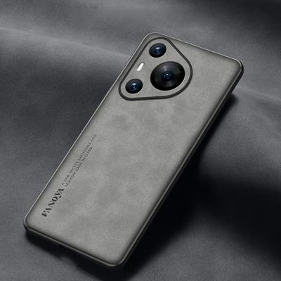Чехол для Pura 70 Pro Plus, роскошный чехол из овчины из искусственной кожи для Huawei Pura 70 Pro Plus, ультраматовый мягкий силиконовый противоударный бампер