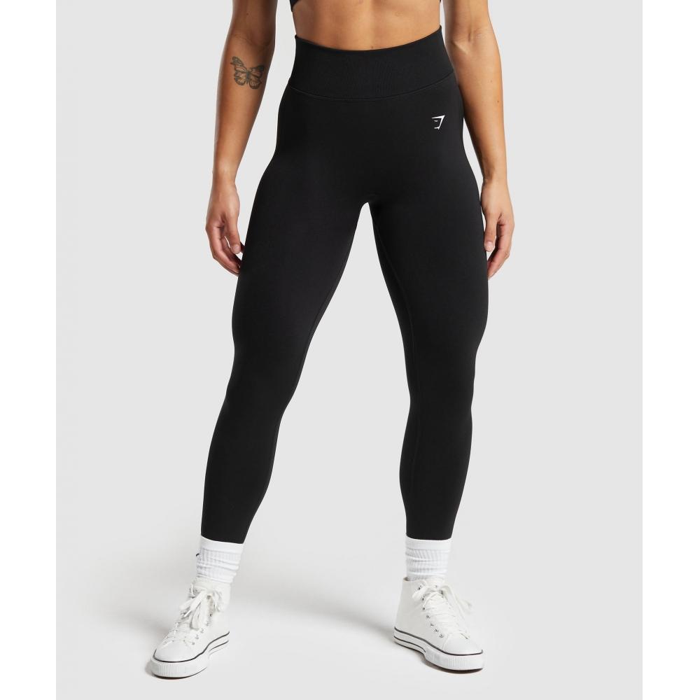 Gymshark Бесшовные леггинсы Lift Contour Black Black Marl B6a9c Bcg7