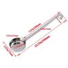 Onilini Stainless Steel Pizza Sauce Spoon with One-piece Long Handle Measuring Soup Spoon Kitchen Cooking Tableware4