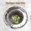 Кухонная сливная корзина-фильтр из нержавеющей стали и воронка