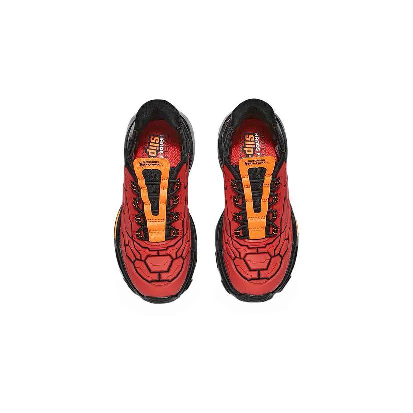 Skechers Hands Free Slip Ins Mid top Kids Lifestyle Shoes Black Red Kids' (Unisex) Kids' Casual Shoes 403838L RDBK