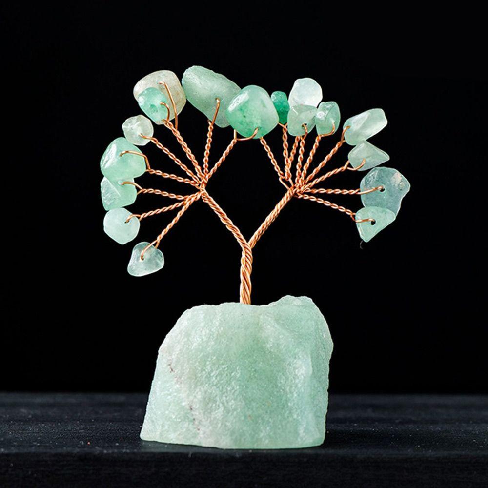 Рейки Чакра Энергия Счастливое Кристальное Дерево Многоцветные Деревья Фэн-Шуй Креативное Хрустальное Денежное Дерево