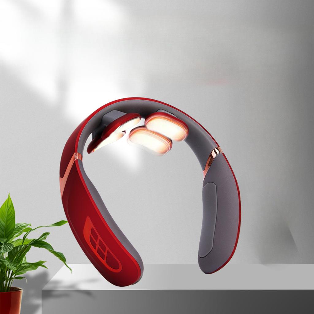 Mini Cervical Spine Massager Rechargeable Neck Pulse Neck Protector Neck Vertebra Hot Compress Massager