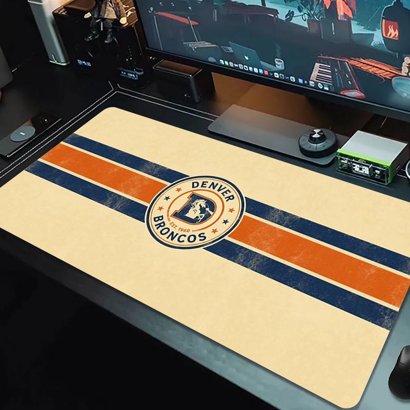Коврик для мыши Denver Broncos Большой коврик для игрового стола Нескользящий коврик для ноутбука и планшета XXL Mini PC Игровой коврик с заблокированным краем