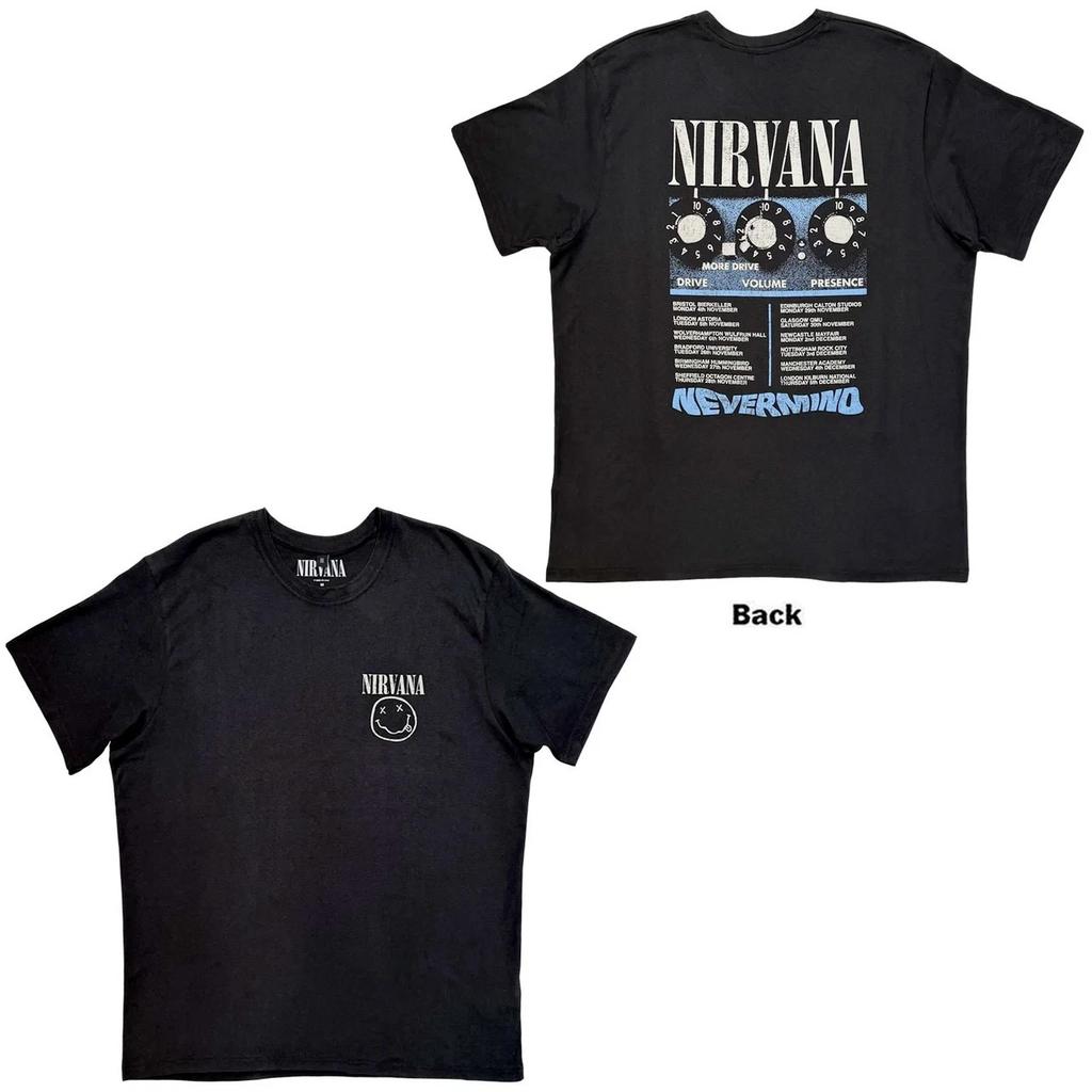 Nirvana - More Drive - Черная футболка с принтом Black Carbon