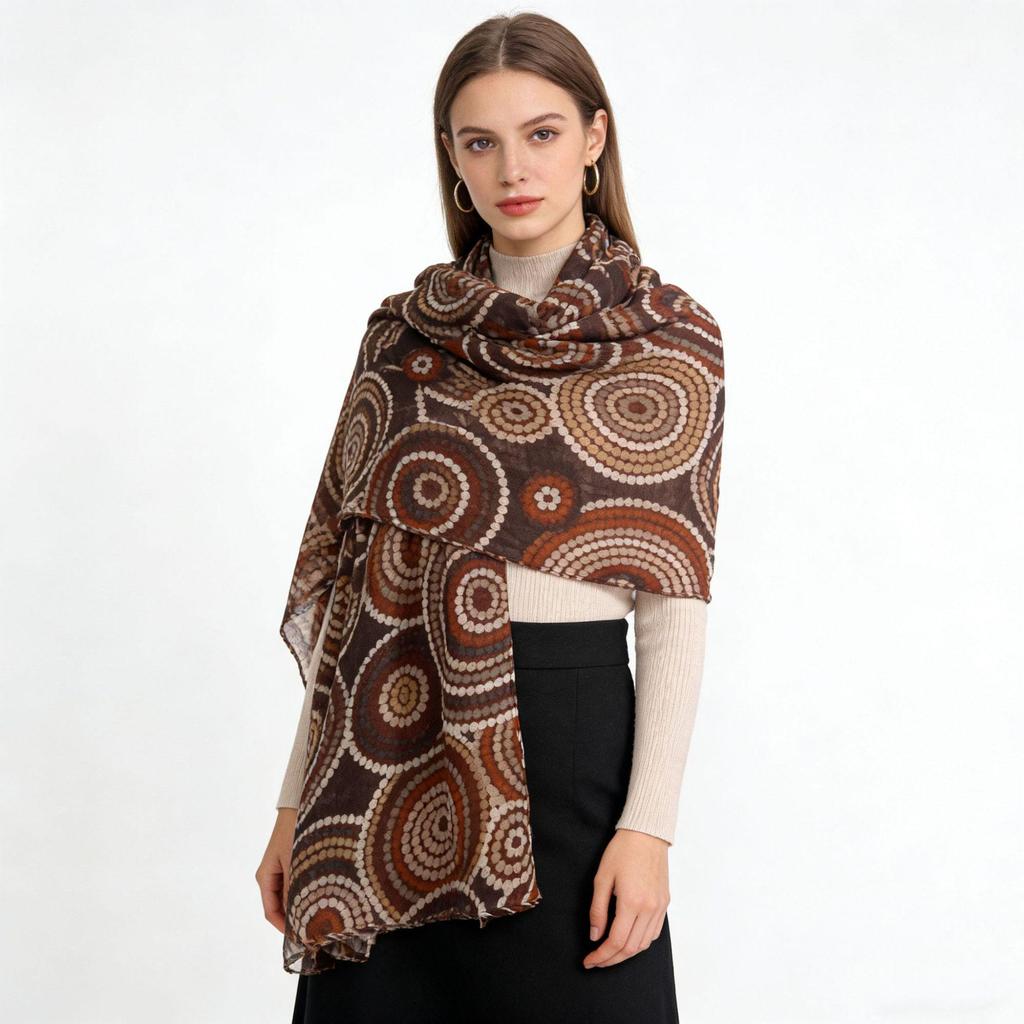 Женский oversized шарф с корейским хлопковым принтом: Модное пляжное полотенце и шелковый шарф, двойное использование для защиты от солнца