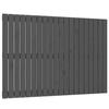 VidaXL Wall-mounted Headboard Grey 127.5x3x90 Cm Solid Pine Wood 824890