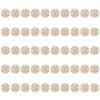 50 Pcs Wood Cutouts Round Cute Shaped Unfinished Chips Wooden Crafts for Decoration
