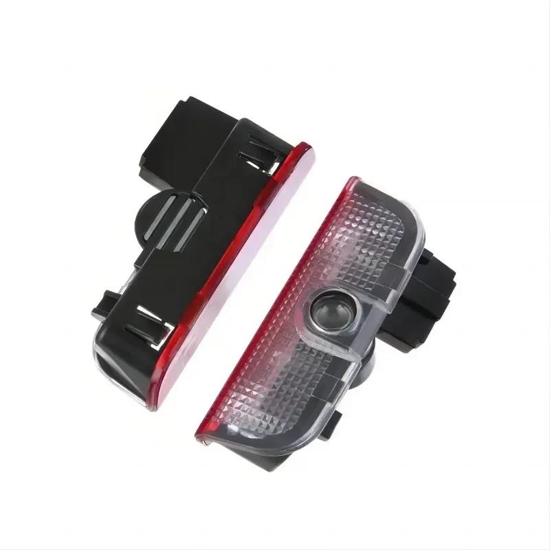 ZDVK6 2PCS LED For Skoda Superb 2 MK2 Superb 3 2006-2020 VRS Car Door Ghost Shadow Light logo Lamp Projector Decoration Accessories
