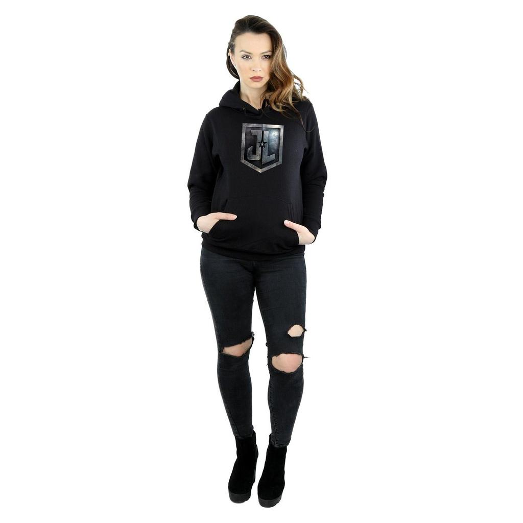 DC Comics Womens/Ladies Justice League Movie Shield Hoodie
