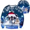 Unisex Ugly Christmas Sweater With Funny Dog Print And Soft Breathable Fabric