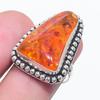 Балтийский янтарь Драгоценный камень 925 Стерлинговое серебро Ювелирное изделие Кольцо Размер 7