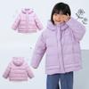 Children's Hooded Solid-color Light and Warm Down Jacket, Multi-color Coat for Boys and Girls Winter