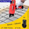 6600 Mah 8mm-34mm Red Automatic Handheld Rebar Tier Tool Building Tying Machine Strapping 12V