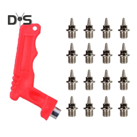 100 шт. шипов для беговых лыж из углеродистой стали, шипы для беговых и кроссовых кроссовок с ключом для шипов для спринтерских спортивных кроссовок